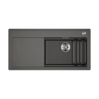 BLANCO Einbauspüle ETAGON XL 6S InFino Silgranit flächenbündig einbaubar Vulkangrau