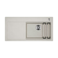 BLANCO Einbauspüle ETAGON XL 6S InFino Silgranit flächenbündig einbaubar Softweiß