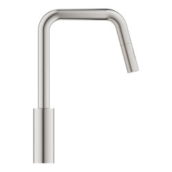 GROHE Eurosmart Einhandmischer Touch U-Auslauf Dualbrause Supersteel