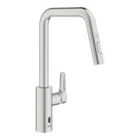 GROHE Eurosmart Einhandmischer Touch U-Auslauf Dualbrause Supersteel