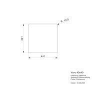 Reginox Einbaubecken Vero 40x40 flächenbündig einbaubar Edelstahl
