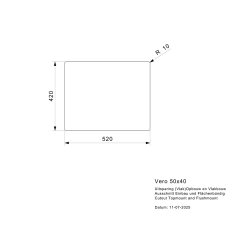 Reginox Einbaubecken Vero 50x40 flächenbündig einbaubar Edelstahl