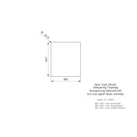 Reginox Einbaubecken New York 34X40 Edelstahl mit Handbetätigung -NEUWERTIG-