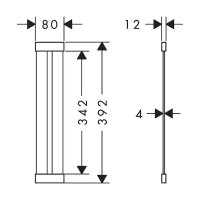 hansgrohe F26 Abtropfgitter Edelstahl