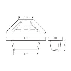 hansgrohe F27 Eckschale