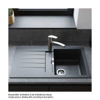 hansgrohe Einbauspüle S520-F345 Exzenterbedienung D-100 graphitschwarz