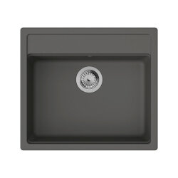 hansgrohe Einbaubecken S520-F510 Exzenterbedienung N-100 steingrau