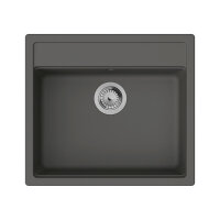 hansgrohe Einbaubecken S520-F510 Exzenterbedienung N-100 steingrau