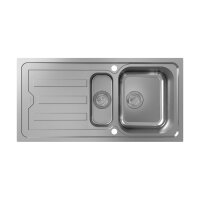 hansgrohe Einbauspüle S440-F517 100 Exzenterbedienung Edelstahl