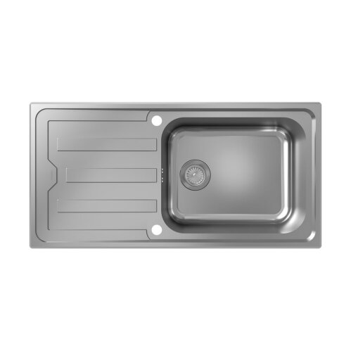 hansgrohe Einbauspüle S440-A500 100 Exzenterbedienung Edelstahl