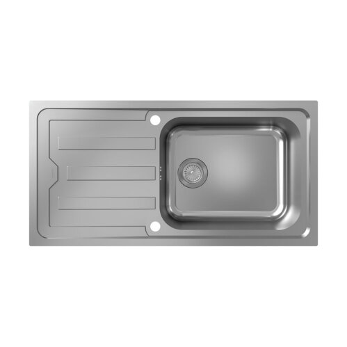 hansgrohe Einbauspüle S440-F500 100 Exzenterbedienung Edelstahl