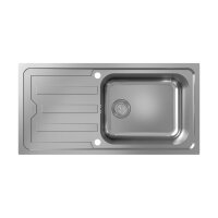 hansgrohe Einbauspüle S440-F500 100 Exzenterbedienung Edelstahl