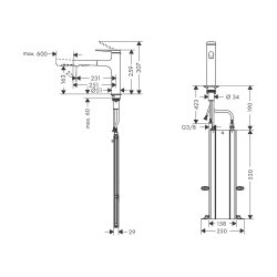 hansgrohe Küchenarmatur 160 Zesis M33 Metall Ausziehbrause Pro sBox