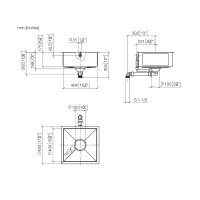 Dornbracht Unterbaubecken 38400002 Schwarz matt (71)