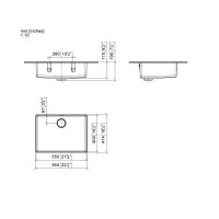 Dornbracht Unterbaubecken 38551004 Edelstahl gebürstet