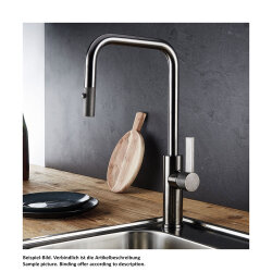 Naber LINEA Küchenarmatur Lunaris, Brushed Black-Nickel