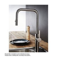 Naber LINEA Küchenarmatur Lunaris, Brushed Black-Nickel