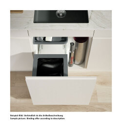 Müllex X40 L35 Pro Water, Abfallsammler für Frontauszüge, Anthrazit