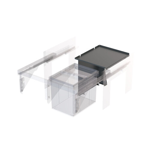 Wesco Pullboy Soft Fusion® Deckelsystem, Anthrazit, für Gesamthöhe 320 mm
