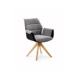 Naber Stuhl Livaro 1AC, Gestell Eiche, drehbar
