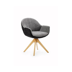 Naber Stuhl Sitro 1AC, Gestell Eiche, drehbar