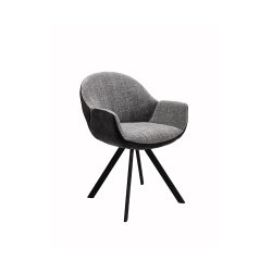 Naber Stuhl Sitro 1AC, Gestell Schwarz matt, starr, oval