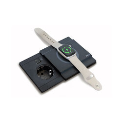 Evoline® Circle80 mit Schiebedeckel DisQ, Schwarz matt