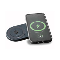 Evoline® One DisQ USB A+C Qi, Ladestation, mit belgischem/französischem Stecker, Schwarz matt