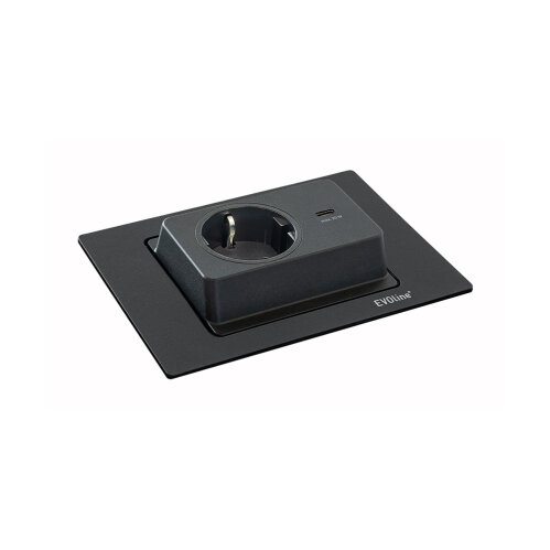 Evoline® Spin USB C, Schwarz matt