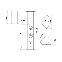 Naber Eck-Steckdose Mira Eck USB A/C, Steckdosenelement