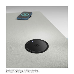 Naber Einbauladestation VersaCharger, Schwarz matt