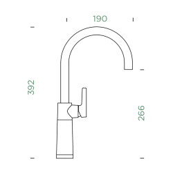 Schock Küchenarmatur SC-520 Chrom/Cristadur Magnolia -NEUWERTIG-