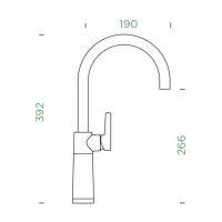 Schock Küchenarmatur SC-520 Chrom/Cristadur Magnolia -NEUWERTIG-