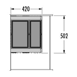Hailo Abfallsammler 3608751 Cargo Aqua 750 28/18