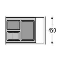 Hailo Abfallsammler 3620471 AS Separato  K 450 18/8/8/D dunkelgrau