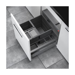Hailo Abfallsammler 3620521 AS Separato K 500 18/8/8/D dunkelgrau