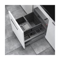 Hailo Abfallsammler 3620521 AS Separato K 500 18/8/8/D dunkelgrau