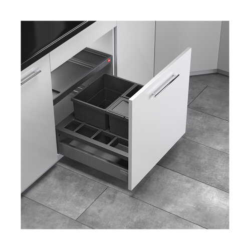 Hailo Abfallsammler 3620651 AS Separato K 600 18/8/8/D dunkelgrau
