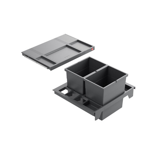 Hailo Abfallsammler 3620811 AS Separato K 600 20/20 dunkelgrau