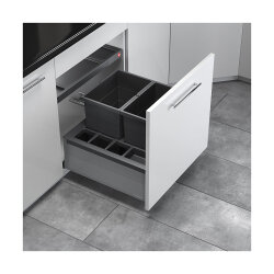 Hailo Abfallsammler 3620811 AS Separato K 600 20/20 dunkelgrau