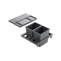 Hailo Abfallsammler 3620811 AS Separato K 600 20/20 dunkelgrau