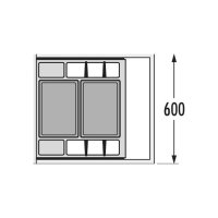 Hailo Abfallsammler 3620811 AS Separato K 600 20/20 dunkelgrau