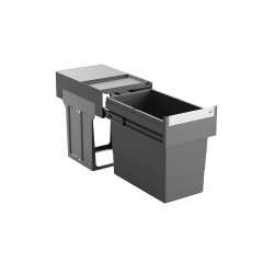 Hailo Abfallsammler 3666911 Tandem 28 dunkelgrau