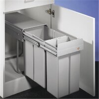 WESCO 757621-85 Einbau Abfallsammler Bio-Double 30 DT, alugrau