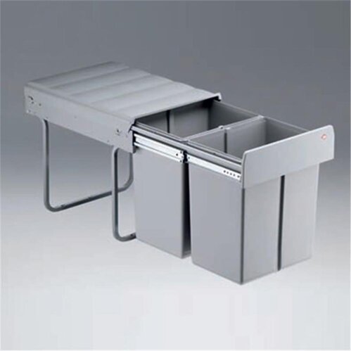 WESCO 787911-85 Einbau Abfallsammler Double-Master Maxi 40 DT, alugrau