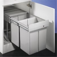 WESCO 787911-85 Einbau Abfallsammler Double-Master Maxi 40 DT, alugrau