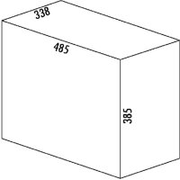 WESCO 757711-85 Einbau Abfallsammler Bio-Quartett 40 DT, alugrau