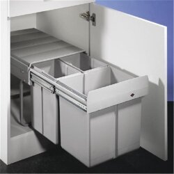 WESCO 787821-85 Einbau Abfallsammler Trio-Master 40 DT, alugrau