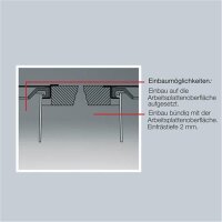 WESCO 060300-47 Einbau Abfallsammler Ergo-Master, 13 Liter, Kunststoff-Einsatz