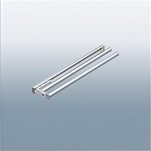 Handtuchhalter Alu, 2-armig, alu-silber